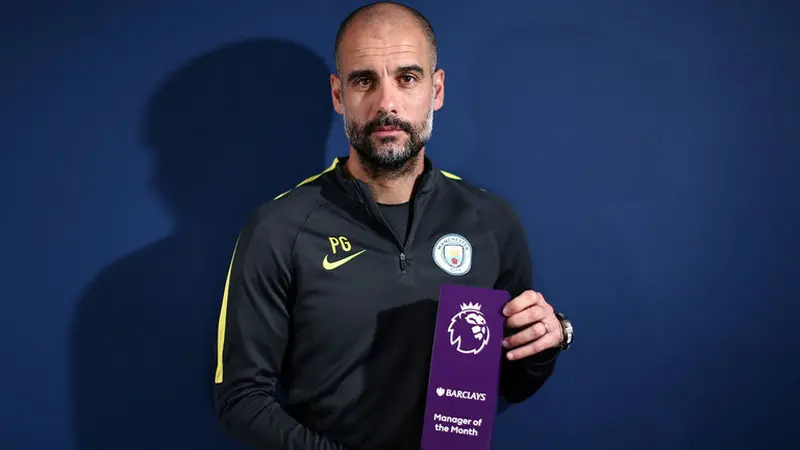 Guardiola Terpilih Sebagai Pelatih Terbaik Liga Inggris 