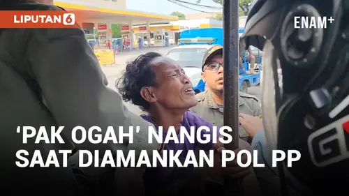 VIDEO: Terjaring Razia PPKS Satpol PP, 'Pak Ogah' di Jakut Menangis Tersedu-sedu