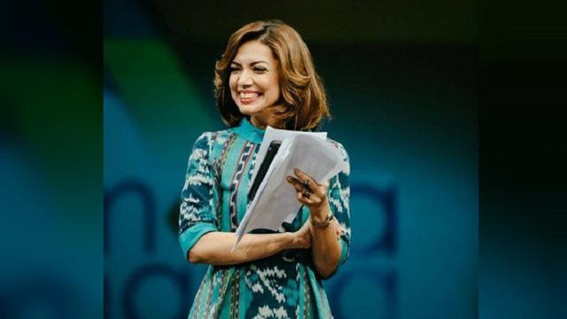 Najwa Shihab saat memandu program talkshow Mata Najwa