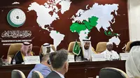 Indonesia mengikuti pertemuan negara-negara anggota OKI dengan Kementerian Haji Arab Saudi di Jeddah, Selasa (13/6/2023). Pertemuan tersebut membahas seputar penyelenggaraan ibadah haji. (FOTO MCH PPIH ARAB SAUDI 2023)