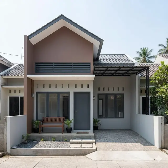 Rumah Memanjang 1 Lantai (3x7 meter)