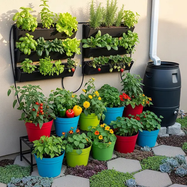 Konsep Halaman Rumah Hemat Air yang Lagi Naik Daun (Image by Gemini AI)