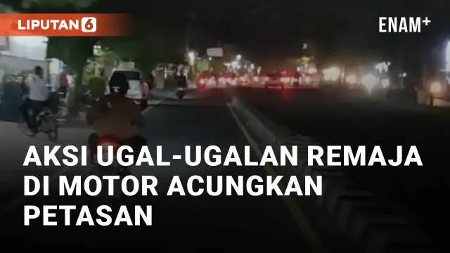 Beredar video terkait aksi sekelompok remaja yang ugal-ugalan di jalanan. Aksi tersebut direkam pada Jumat (22/3/2024) malam di Ring Road Selatan, Yogyakarta