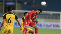 Duel Timnas Vietnam U-23 kontra Timnas Brunei U-23  di laga perdana Grup K Kualifikasi Piala AFC U-23 2020 di Stadion My Dinh, Hanoi, Jumat (22/3/2019). (Bola.com/Dok. VFF)