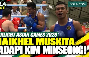 Highlight Tinju Asian Games 2026: Maikhel Roberrd Muskita Lawan Kim Minseong di Perempat Final 80 Kg