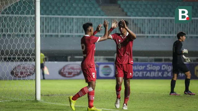 Selebrasi penyerang Timnas Indonesia U-17, Arkhan Kaka