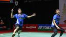 Dengan demikian, wakil ganda putra di Indonesia Masters 2021 tersisa Pramudya Kusumawardana/Yeremia Erich Yoche Yacob Rambitan dan Kevin Sanjaya Sukamuljo/Marcus Fernaldi Gideon. (Badminton Photo/Erika Sawauchi)