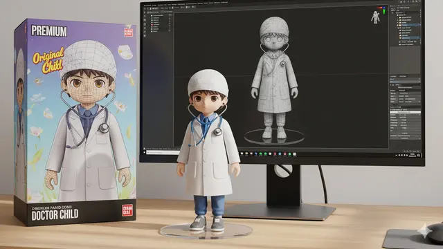 Cara Bikin Foto AI Miniatur Anak Pakai Baju Profesi