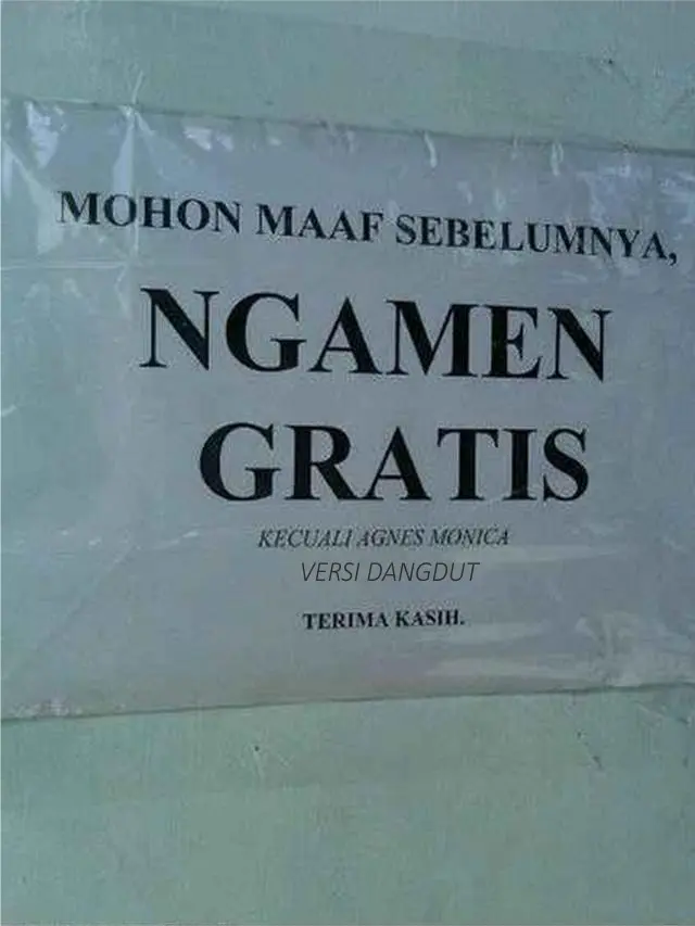 6 Peringatan Dilarang Ngamen Kecuali Lagu Dangdut Ini Kocak