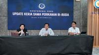 Konferensi pers di Kantor KKP, Jakarta, Selasa (24/9/2024). (Foto: Liputan6.com/Arief RH)