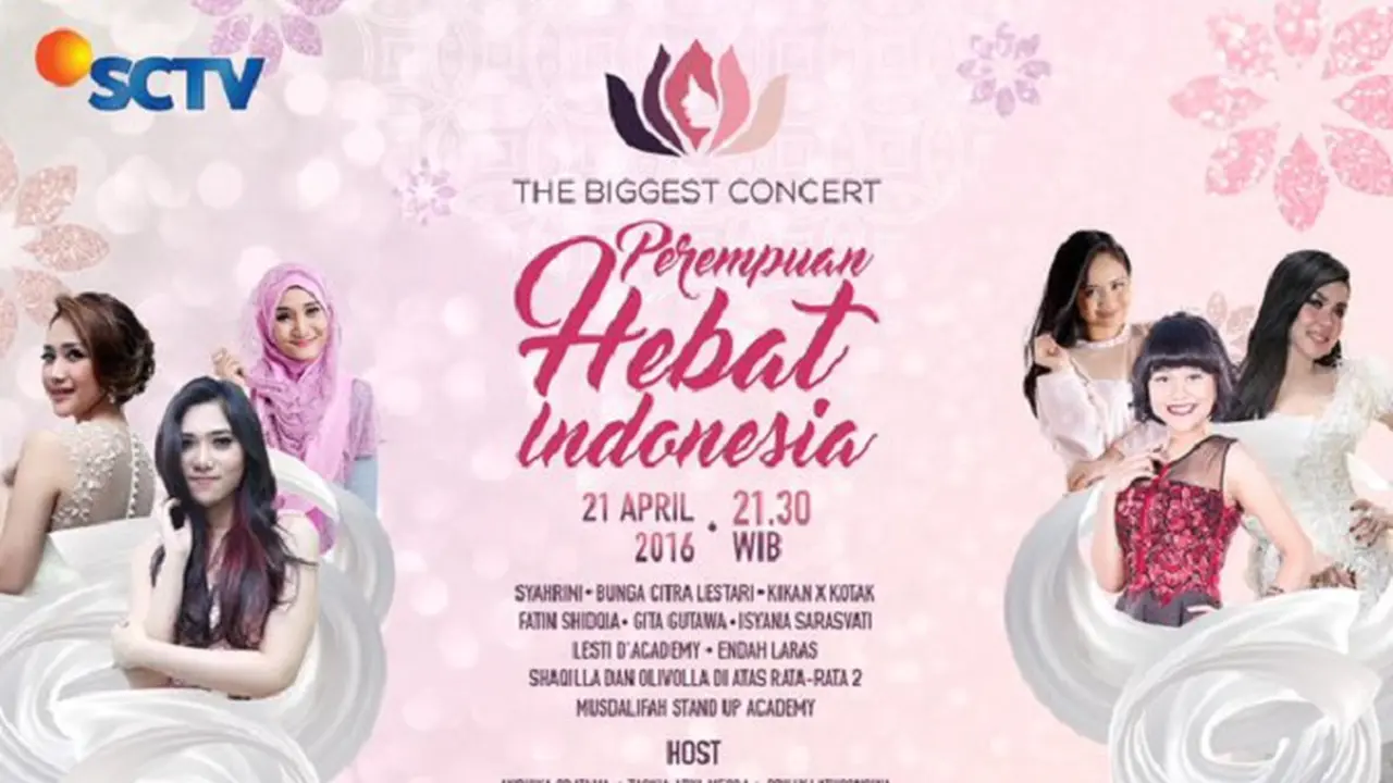 [Bintang] Hari Kartini, SCTV Gelar Konser 'Perempuan Hebat Indonesia'