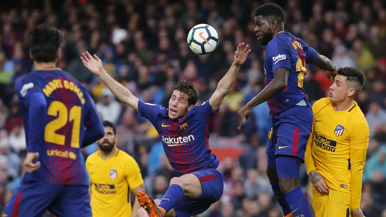 Pemain Barcelona Sergi Roberto