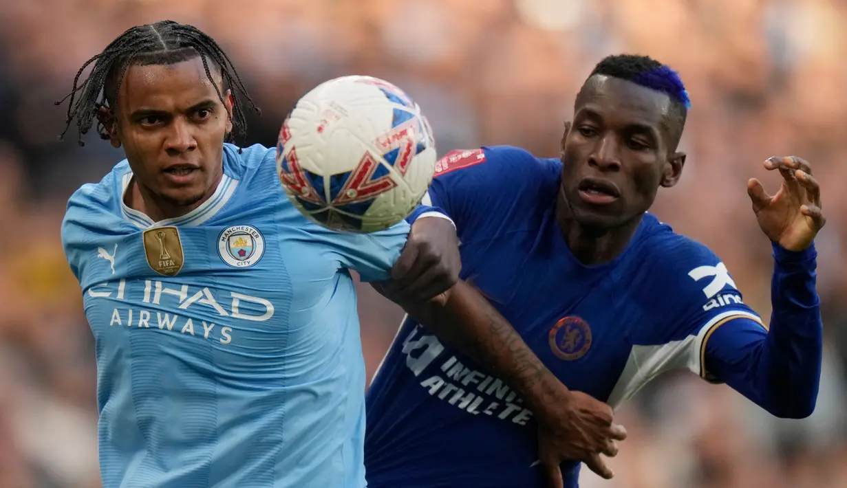 Kemenangan ini memastikan The Citizens melaju ke Final Piala FA 2023/2024. (AP Photo/Alastair Grant)