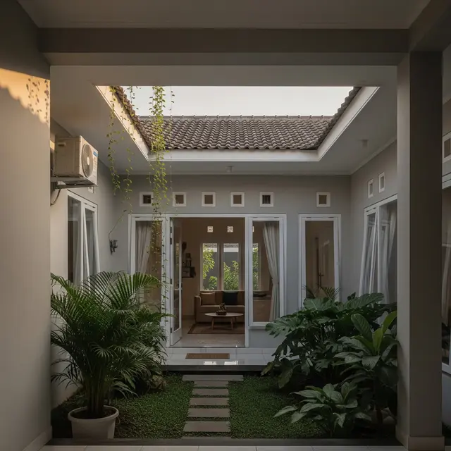 9 Hidden Courtyard untuk Rumah Perkotaan, Solusi Hunian Asri dan Sehat