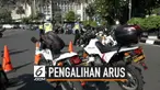 Mahkamah Konstitusi kembali menggelar sidang sengketa Pilpres 2019. Akibatnya jalanan di sekitar gedung MK dialihkan menuju jalur lain.