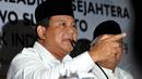 Prabowo menegaskan bahwa pertemuan ini adalah kesepakatan antara tokoh PKS dan Gerindra yang koalisinya akan berlangsung selama lima tahun kedepan. Sabtu (17/5/2014) (liputan6.com/Johan Tallo)
