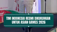 Tim Indonesia resmi dikukuhkan untuk Asian Games 2026