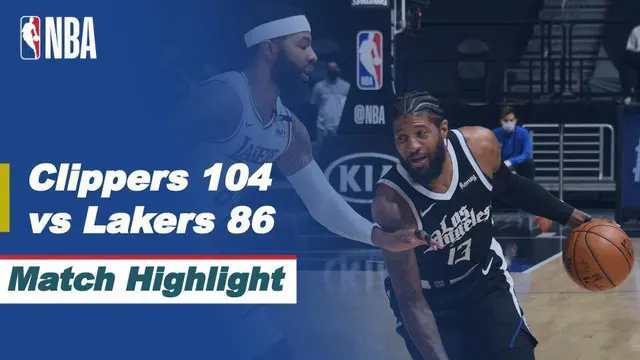 VIDEO: Highlights NBA, LA Clippers Bungkam LA Lakers 104-86