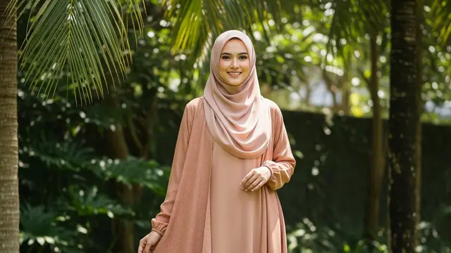 Model Gamis Abaya Linen Adem Cocok untuk Cuaca Panas
