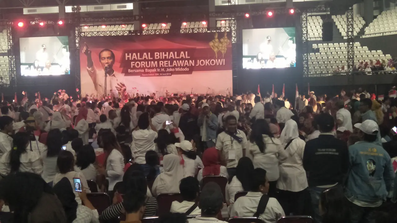 Halal Bihalal Forum Relawan Jokowi. (Merdeka.com)