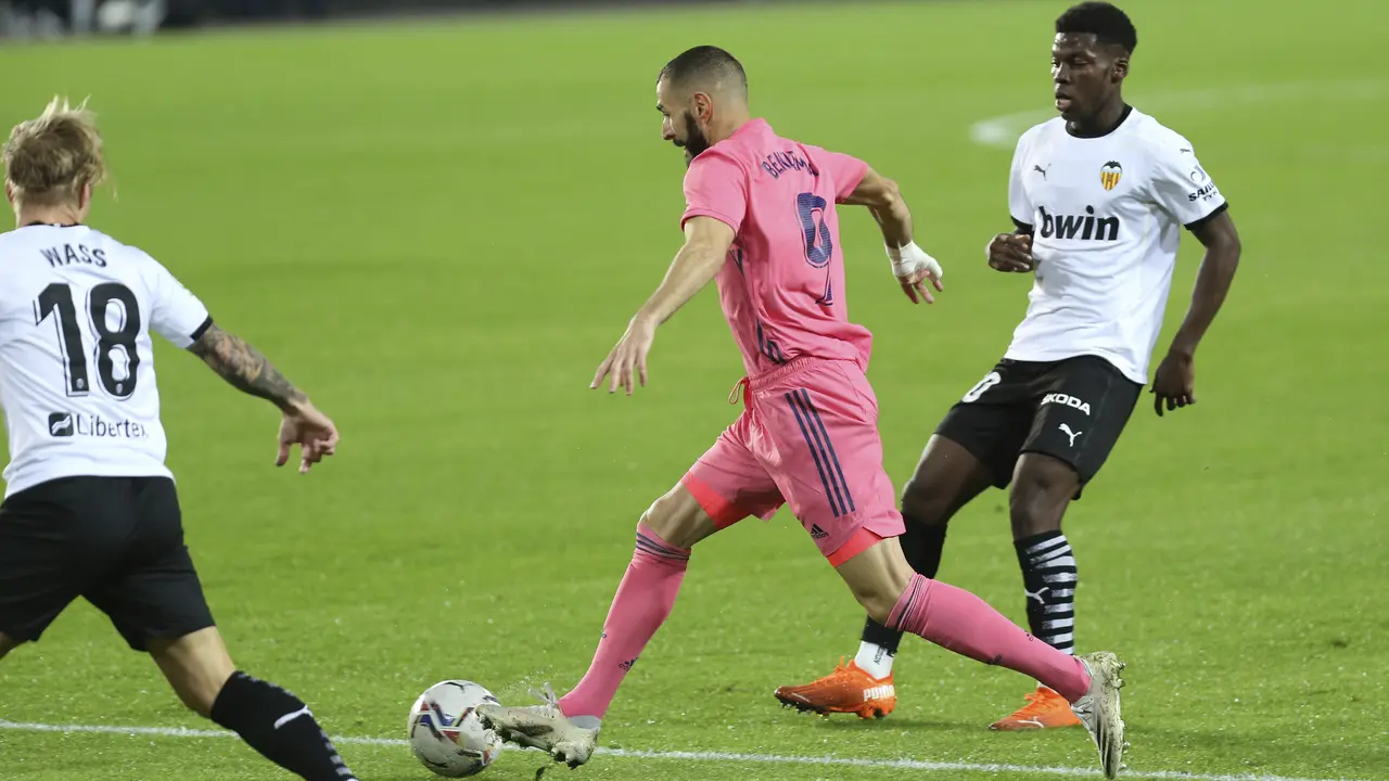 Valencia vs Real Madrid di Liga Spanyol