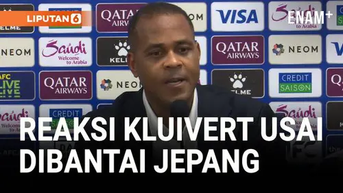 VIDEO: Apa Reaksi Kluivert Usai Dibantai Jepang 6-0?