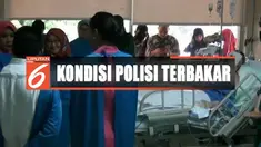 Kondisi Ipda Erwin sendiri masih belum bisa diajak berkomunikasi dan hanya berbaring di atas ranjang ruang perawatan.