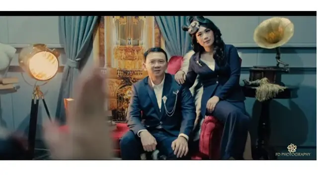 7 Momen Pemotretan Pernikahan Ahok dan Puput Nastiti Devi, Tampil Serasi