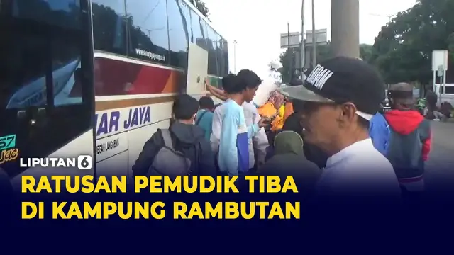 Arus Balik Mudik, Ratusan Pemudik Tiba di Terminal Bus Kampung Rambutan