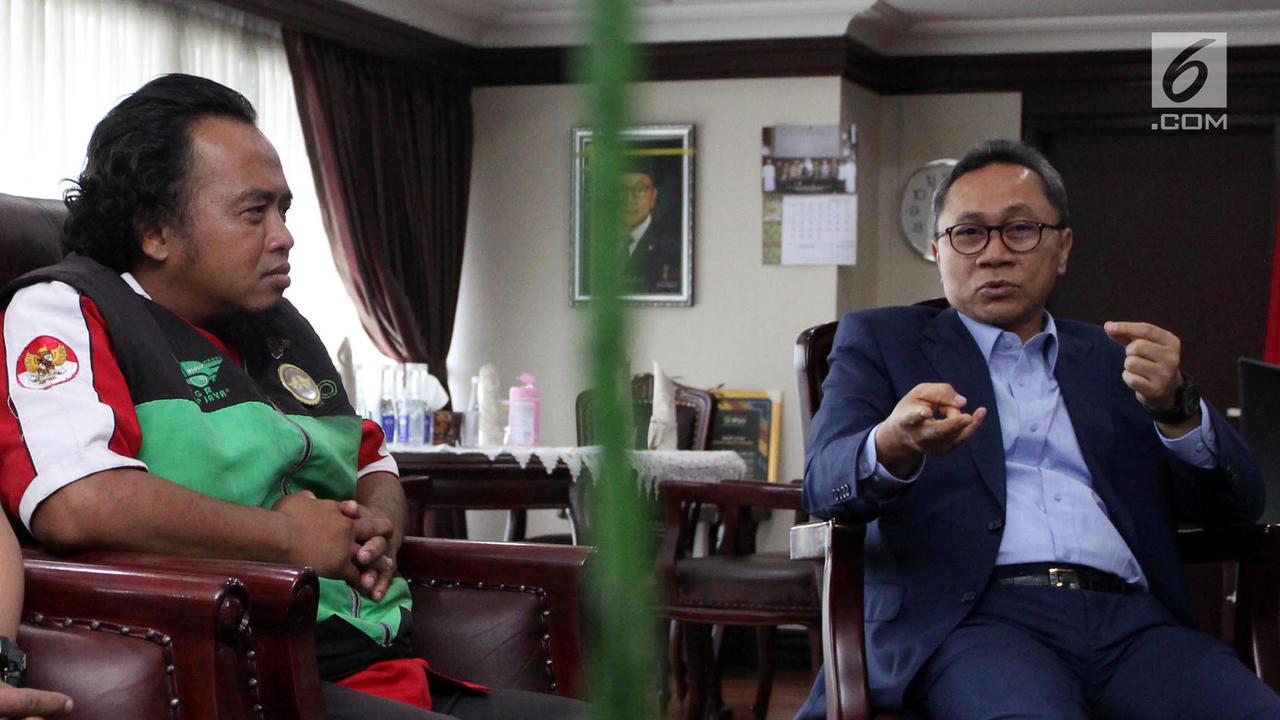 Keluh Kesah Pengemudi Ojek Online Saat Bertemu Ketua MPR