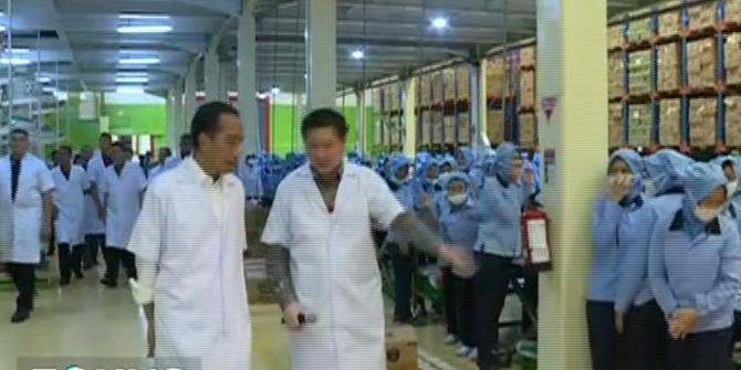 Jokowi Lepas Kontainer Ekspor Produk PT Mayora ke 100 Negara di Dunia