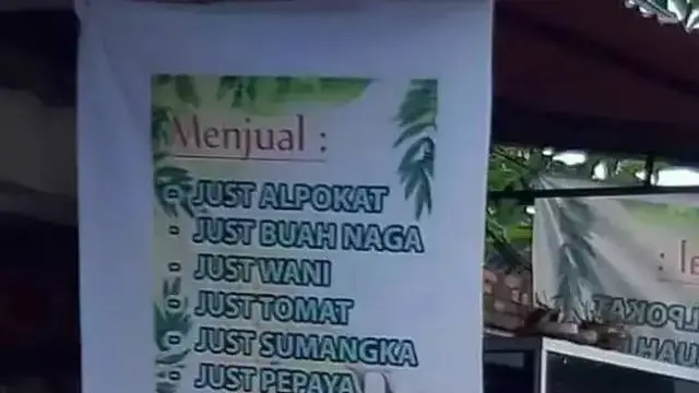 10 Potret Lucu Penjual Takjil, Punya Nama Menu Nyeleneh Hingga Banner yang Kocak