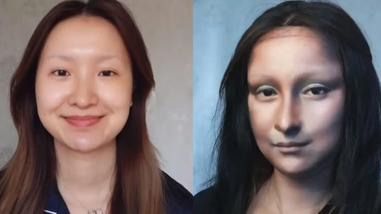 Keren, Blogger ini Bertransformasi Jadi Mona Lisa