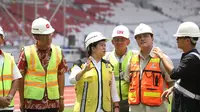 Gelaran Asian Games 2018 kurang dari 10 bulan lagi.Menko PMK Puan Maharani pagi ini mengecek langsung beberapa fasilitas Asian Games 2018.