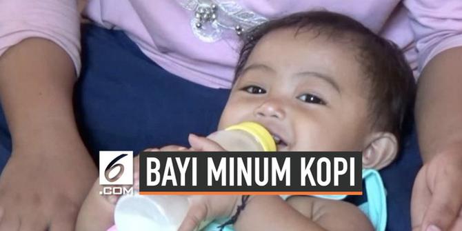 VIDEO: Bayi Viral Doyan Kopi Dapat Bantuan Susu