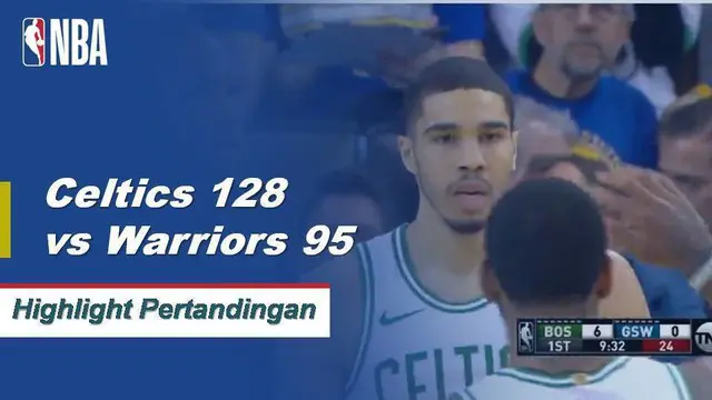 Cuplikan Pertandingan NBA : Celtics 128 vs Warriors 95