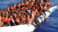 Imigran di Libya. (Reuters)