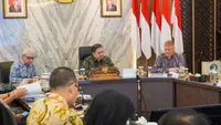 Pertemuan Delegasi EU-ASEAN Business Council (EU-ABC) dengan Menteri Koordinator Bidang Perekonomian Airlangga Hartarto pada Selasa (1/8/2023). (Dok Kemenko Perekonomian)