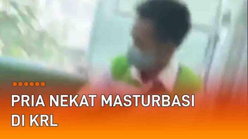 VIDEO: Viral Pria Nekat Masturbasi di KRL, Sudah Ditangkap Petugas