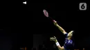 Kemenangan ini membuat Jonatan Christie belum terkalahkan dalam lima pertemuan terakhir melawan wakil Jepang. (Liputan6.com/Helmi Fithriansyah)