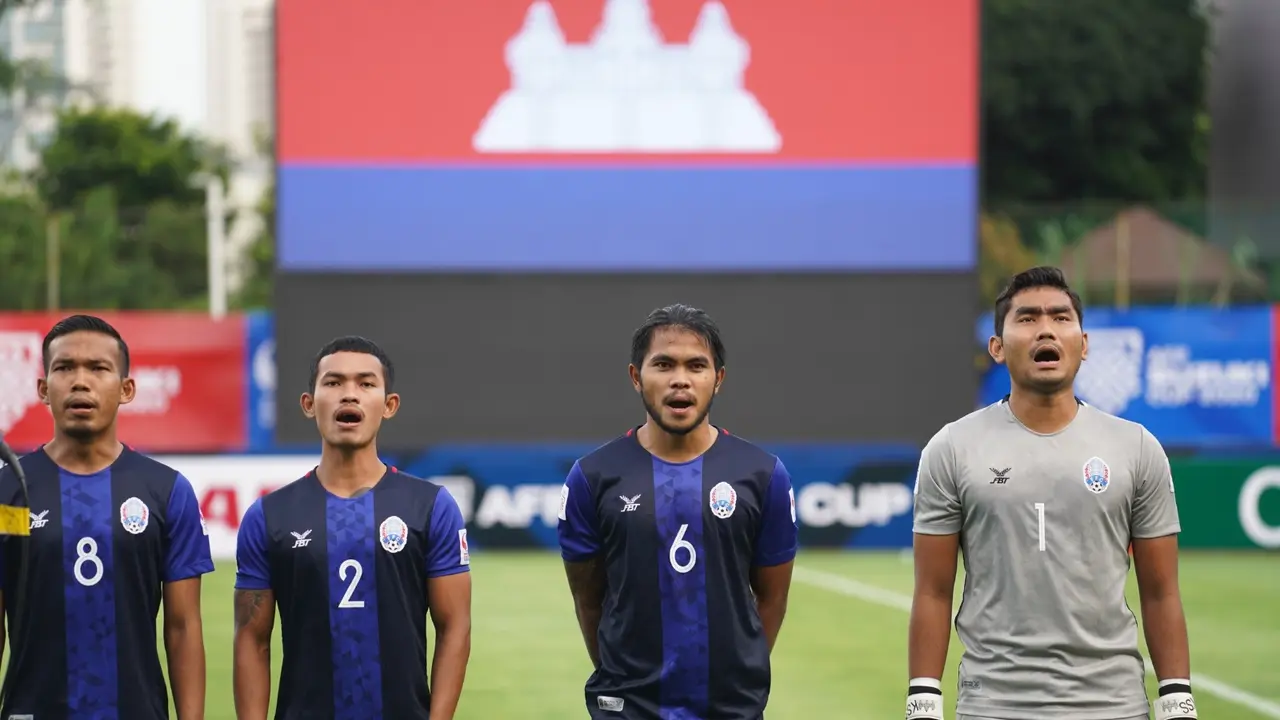Timnas Kamboja di Piala AFF 2020.