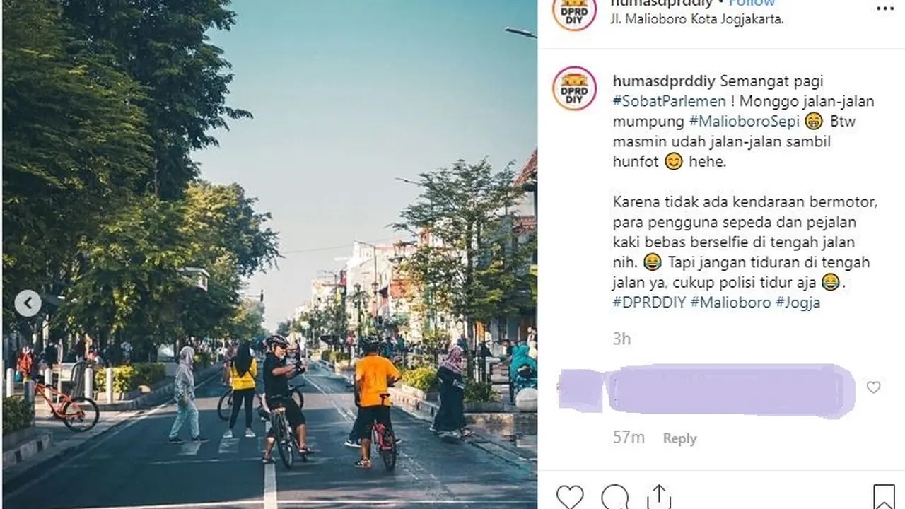 Ingat, Kendaraan Bermotor Bakal Dilarang Lewat Malioboro Setiap Selasa Wage