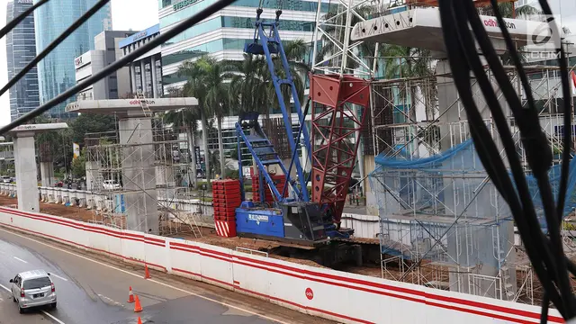 Konstruksi Layang Dihentikan, Proyek LRT Sepi Aktivitas