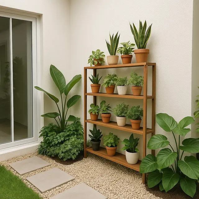 Desain Taman Sudut Rumah Minimalis