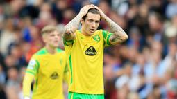 Norwich City menjadi klub pertama yang terlempar dari Liga Inggris. The Canaries hanya mampu mengumpulkan 22 poin di sepanjang musim 2021/2022. (AFP/Lindsey Parnaby)