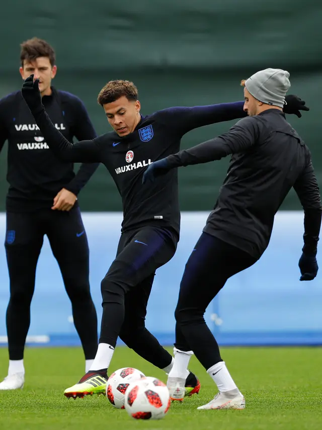 Intip Latihan Timnas Inggris Jelang Hadapi Kolombia