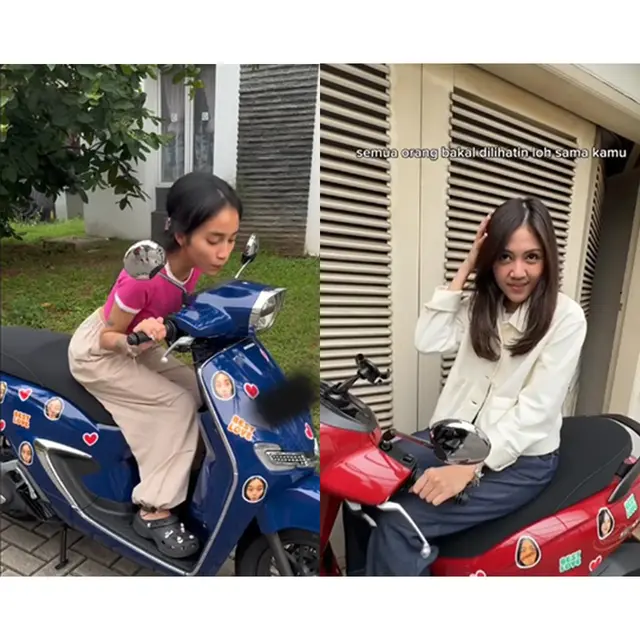 So Sweet, Selebriti hingga Content Creator Kasih Surprise Pasangan dengan Pasang Foto di Motor, Auto Makin Cinta!
