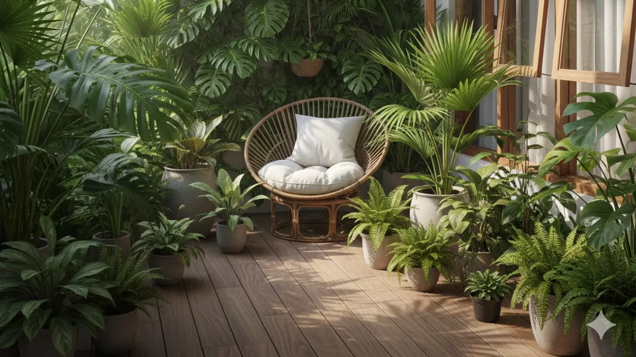 Kebun Tropis Mungil (Gemini AI)