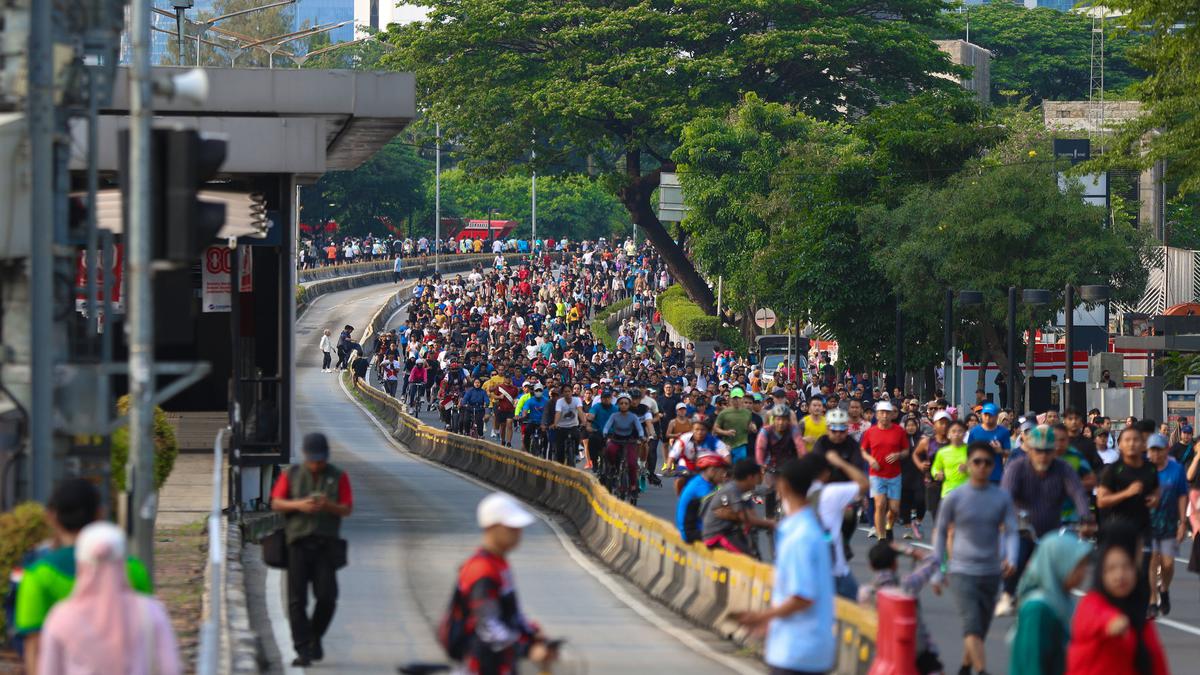 Warga Kembali Nikmati Hari Bebas Kendaraan Bermotor Jakarta