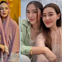 Melihat gaya Fuji Utami dan Aaliyah Massaid yang lagi-lagi kenakan busana kembar (@fuji_an @aaliyah.massaid]